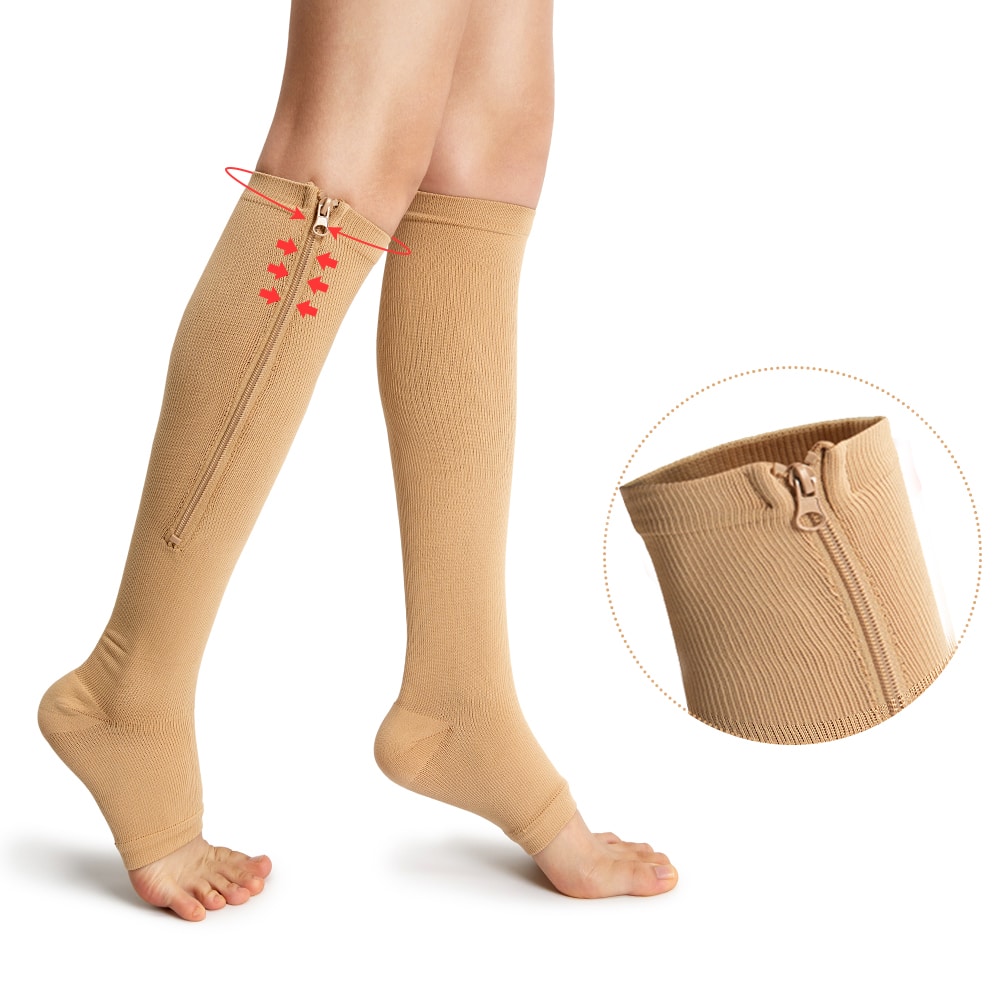 Chaussettes compression fermetures éclaires • Boutique orthopédique (FR)